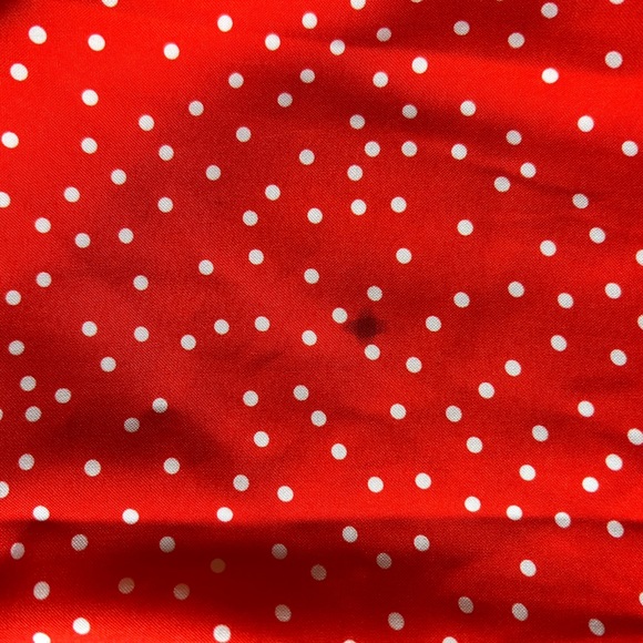 SHEIN Curve Red Polka Dot Dress with Slit - Picture 4 of 4